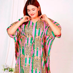 Indian Cotton Kaftan, Handblock Printed Kaftan, Cotton Kaftan, Beach Cover Up, Maxi Dress Long Cotton Kaftan, 100% Soft Cotton Kaftan