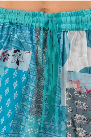Handmade Rayon Harem Trousers – Boho Patchwork Design for Yoga, Travel & Lounge - kraafty-com