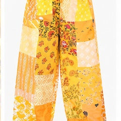 Boho Harem Pants – Handcrafted Patchwork Rayon Trousers for Travel & Festivals - kraafty-com